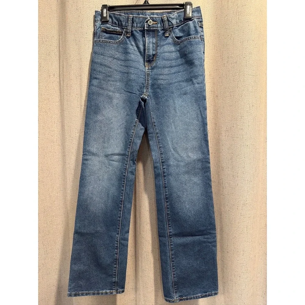 Old Navy Straight Jeans Boys 14 Blue Excellent Built-In Tough Denim